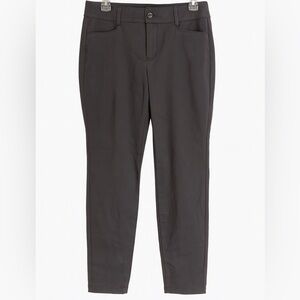 LOFT Mid-Rise Gray Skinny Ankle Pants – Size 10, NWT, Stretch Cotton Blend